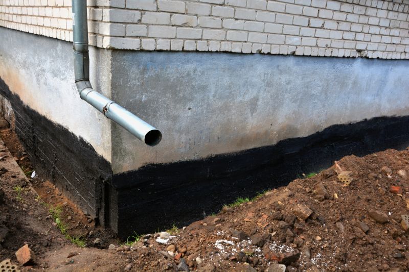 Basement Drainage Installation detail